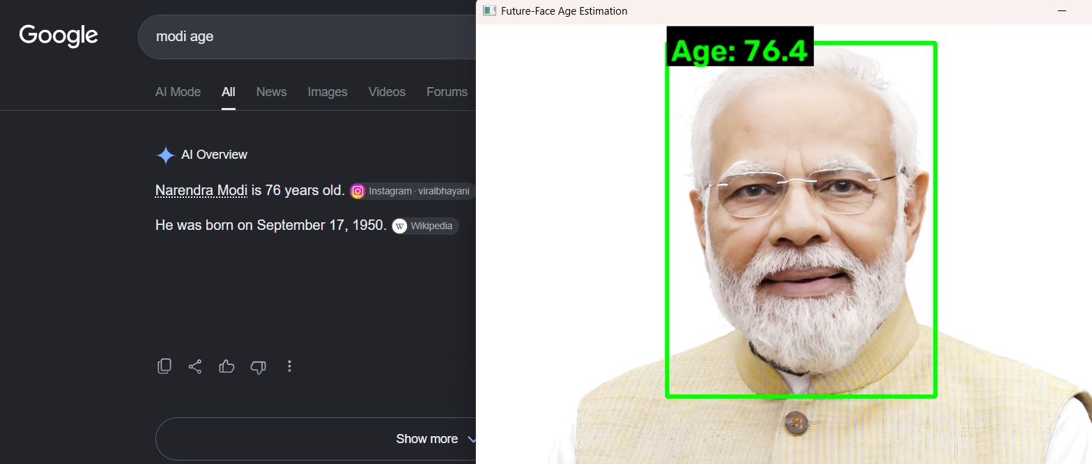 Real-time face detection with Yu-Net and age estimation